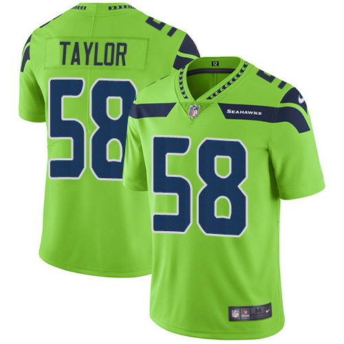 Nike Seahawks #58 Darrell Taylor Green Youth Stitched NFL Limited Rush Jersey